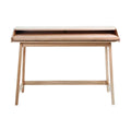Bureau minimaliste en bois avec rangement intégré