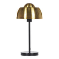Lampe de table en métal doré avec pieds noirs