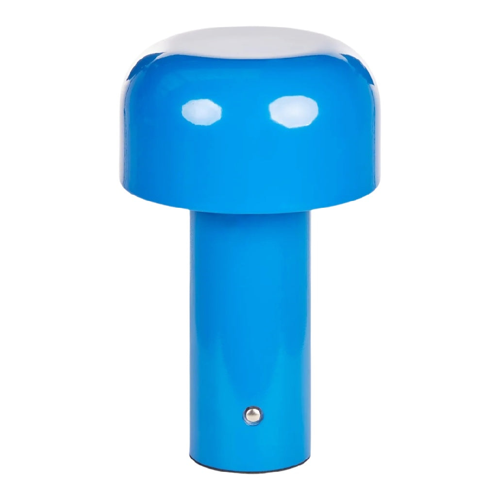 Lampe de table moderne en métal bleu