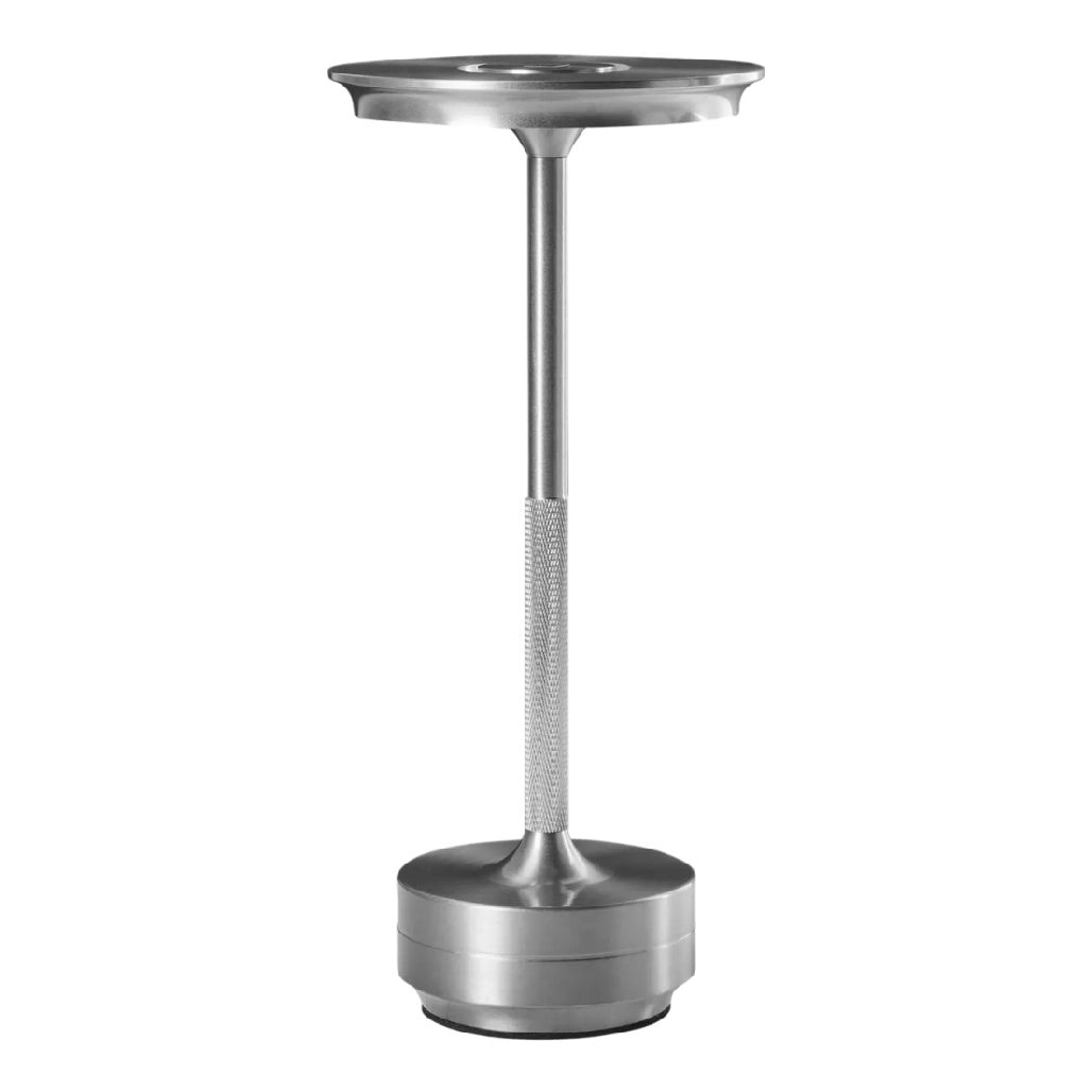 Porte-cendrier en acier inoxydable avec base stable et design minimaliste