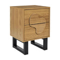 Table de chevet en bois avec design moderne et tiroirs